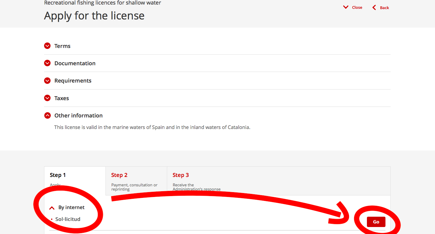 Angelschein für Spanien online